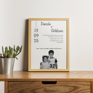 Özel Çocukluk Davetiye Tasarımı